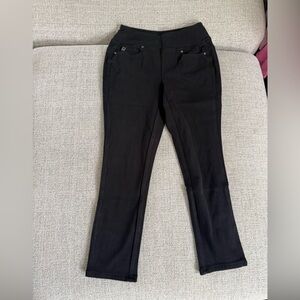 Belle by Kim Gravel Black Slim Straight Ponte Pants